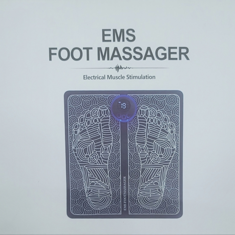 EMS Foot Massager Electric Muscle Stimulation - Black